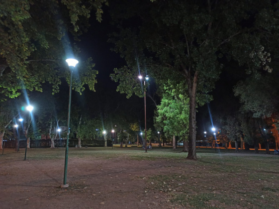 Nuevas luminarias en el Parque Tobin 