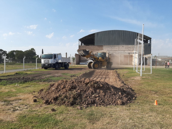 La cancha de beach volley municipal está próxima a finalizarse