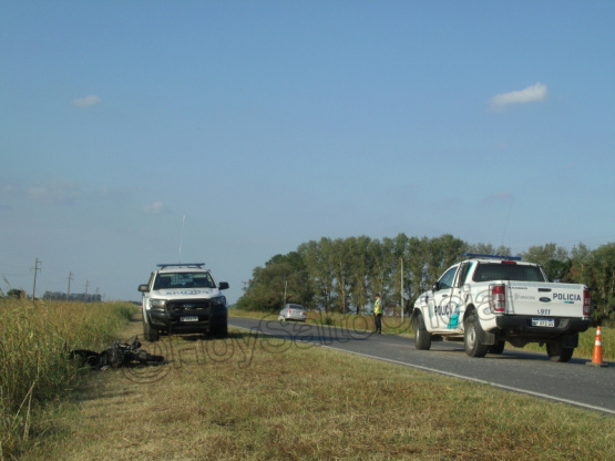 Persecución y choque en la ruta 191