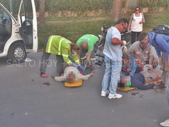 Accidente en la calle Soldado Argentino: el motociclista permanece en terapia intensiva 