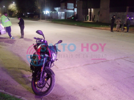 Dos motos, una de ellas de delivery, chocaron: dos heridos