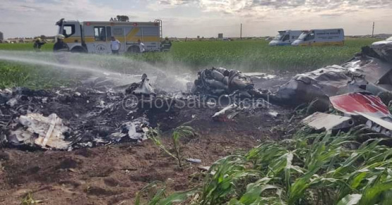 En trágico accidente aéreo muere un vecino de Salto 